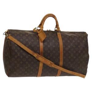LOUIS VUITTON Monogram Keepall Bandouliere 60 Boston Bag M41412
